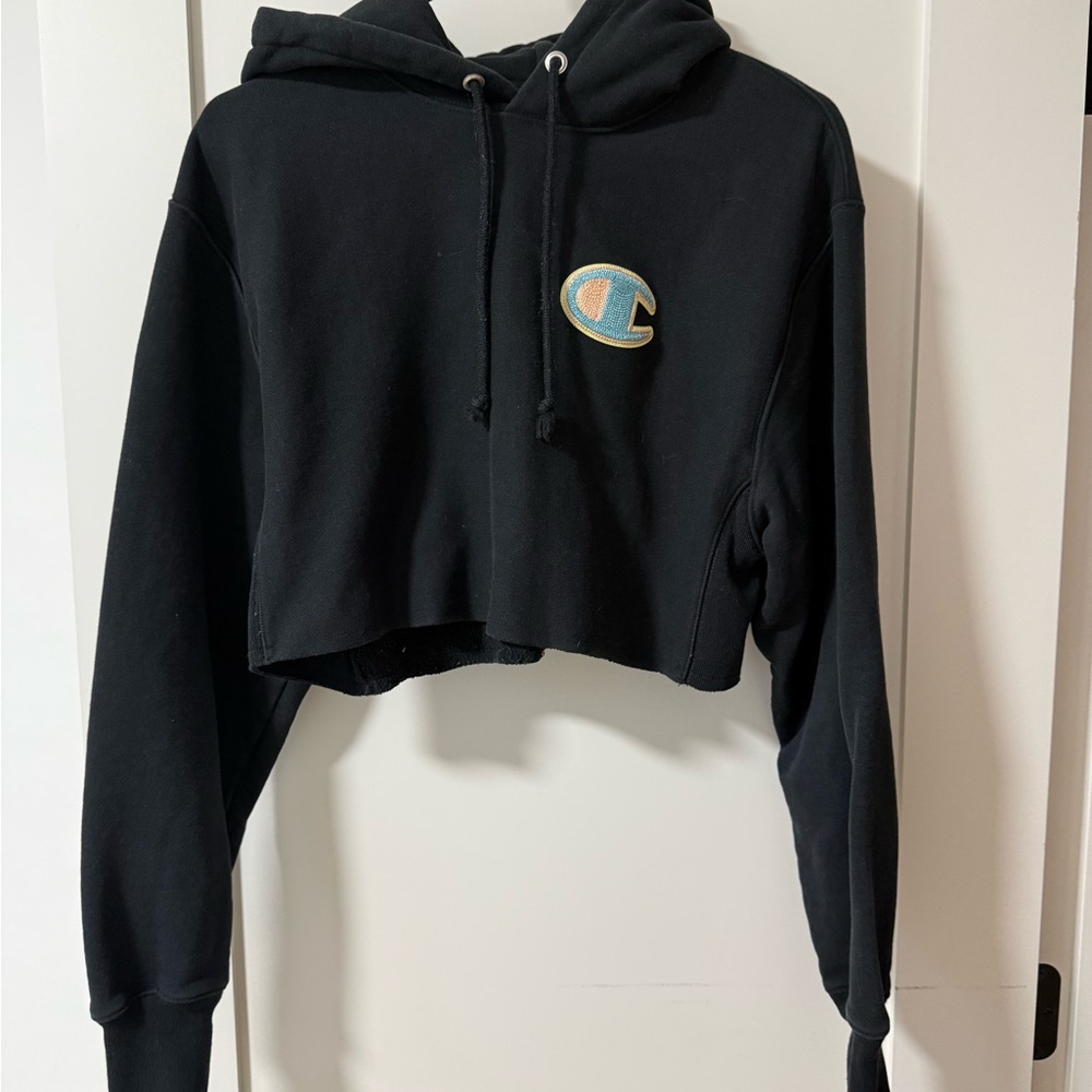 Champion Reverse Weave Black Hoodie